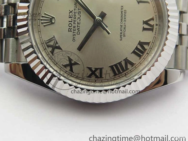 MiroTime 0112 Snug DateJust 41mm 126334 SS BP Maker 1:1 Best Edition New Version Silver Roman Dial on Jubilee Bracelet 3032